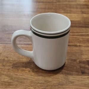 Gibson Houseware China Tan And Green Coffee Mug